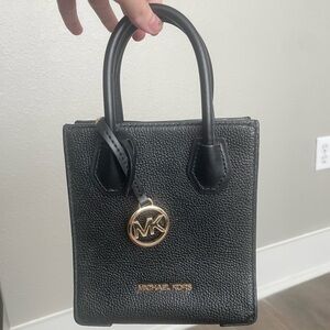 Michael Kors Mercer Extra-Small Pebbled Leather Crossbody Bag